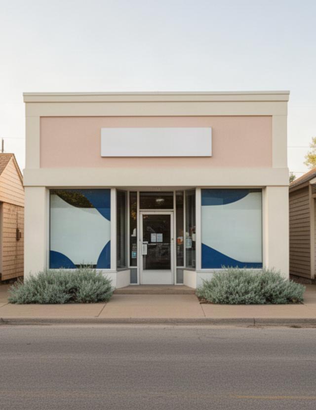 Print service storefront near Panorama Drive in Hutchinson, Kansas, with a welcoming front entrance